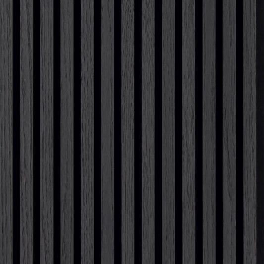 Silentlines - Zwart Eiken - Lattenwand