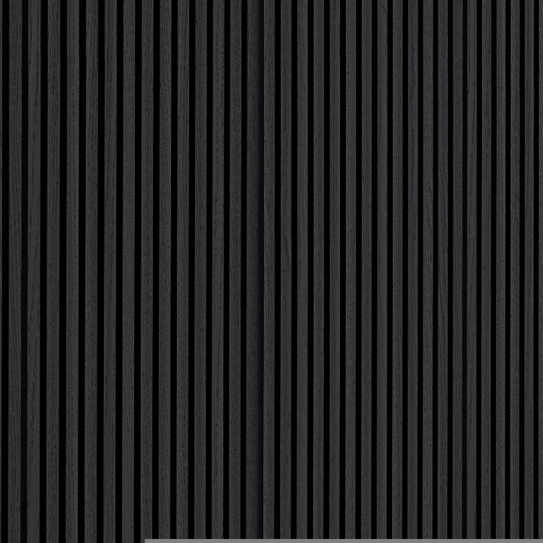 Silentlines - Zwart Eiken - Lattenwand