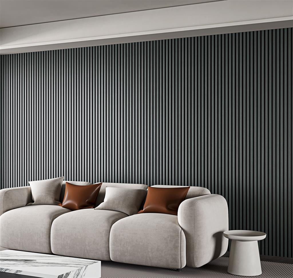 Silentlines - Zwart Eiken - Lattenwand