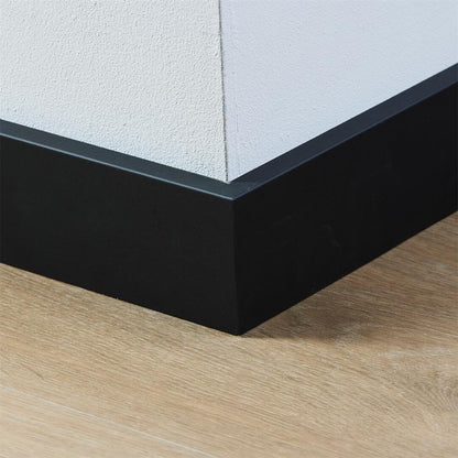 Co-pro Folieplint - Amsterdam Zwart - 70x15x2400mm