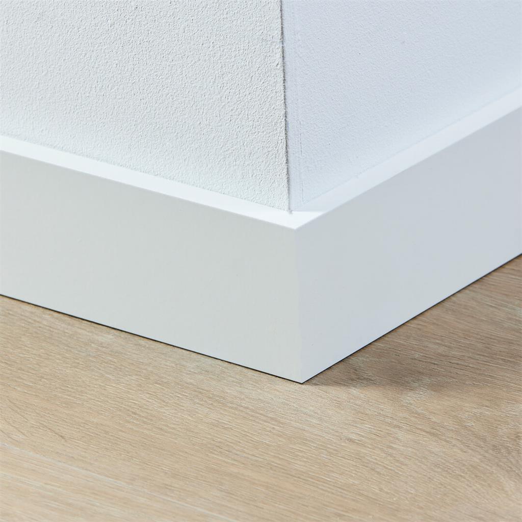 Co-pro Gelakte Plint - Amsterdam Wit - 70x12x2400mm