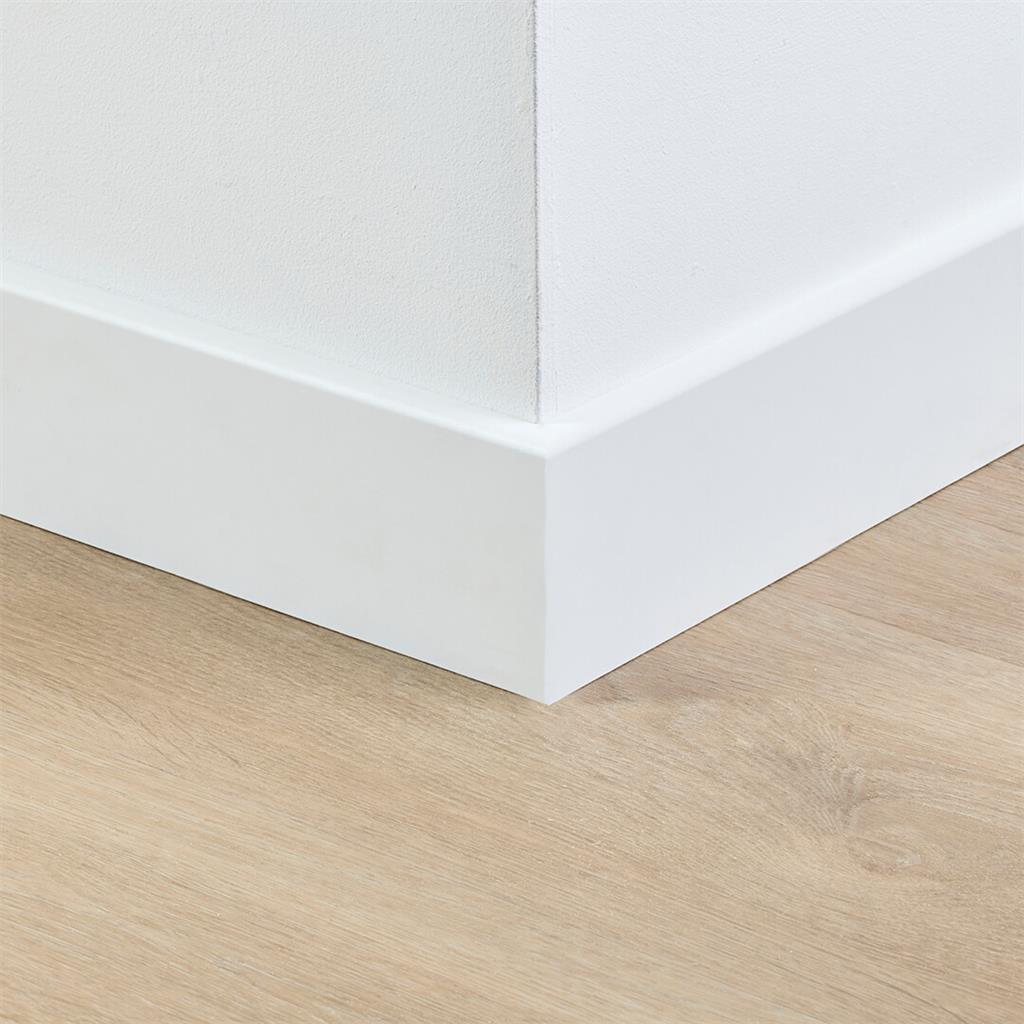 Co-pro Folie Plint - Berlijn Wit - 90x12x2400mm