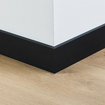 Co-pro Folie Plint - Amsterdam Zwart - 90x12x2400mm