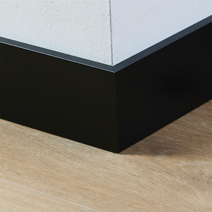 Co-pro Gelakte Plint - Amsterdam Zwart - 90x12x2400mm