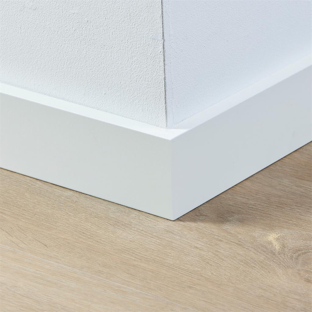 Co-pro Gelakte Plint - Amsterdam Wit - 70x15x2400mm