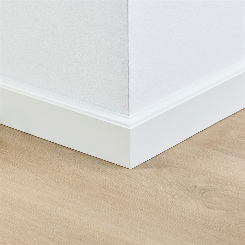 Co-pro Gelakte Plint - Praag Wit - 70x15x2400mm