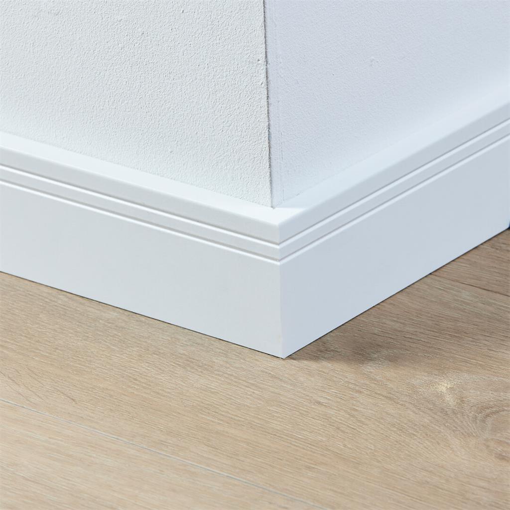 Co-pro Gelakte Plint - Milaan Wit - 70x15x2400mm