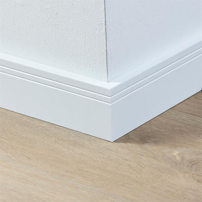 Co-pro Gelakte Plint - Milaan Wit - 70x15x2400mm