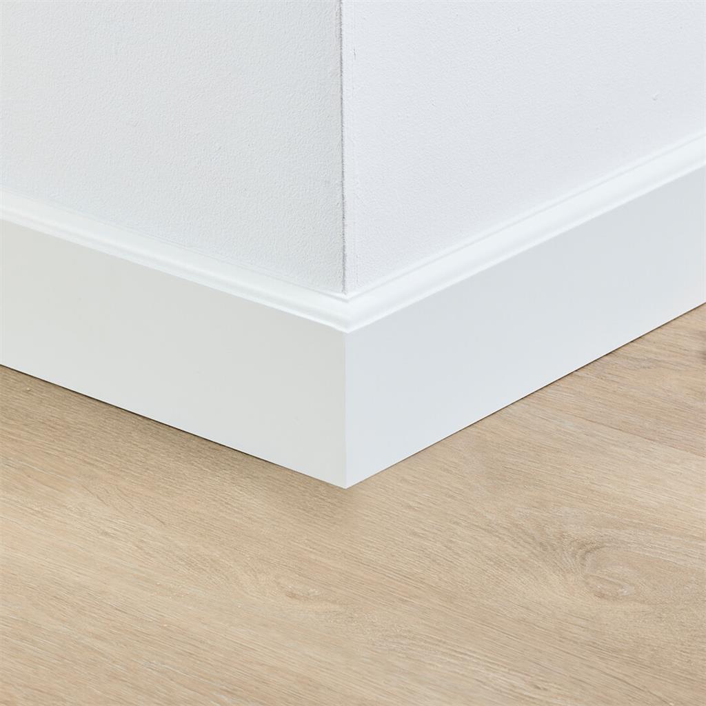 Co-pro Gelakte Plint - Praag Wit - 90x15x2400mm