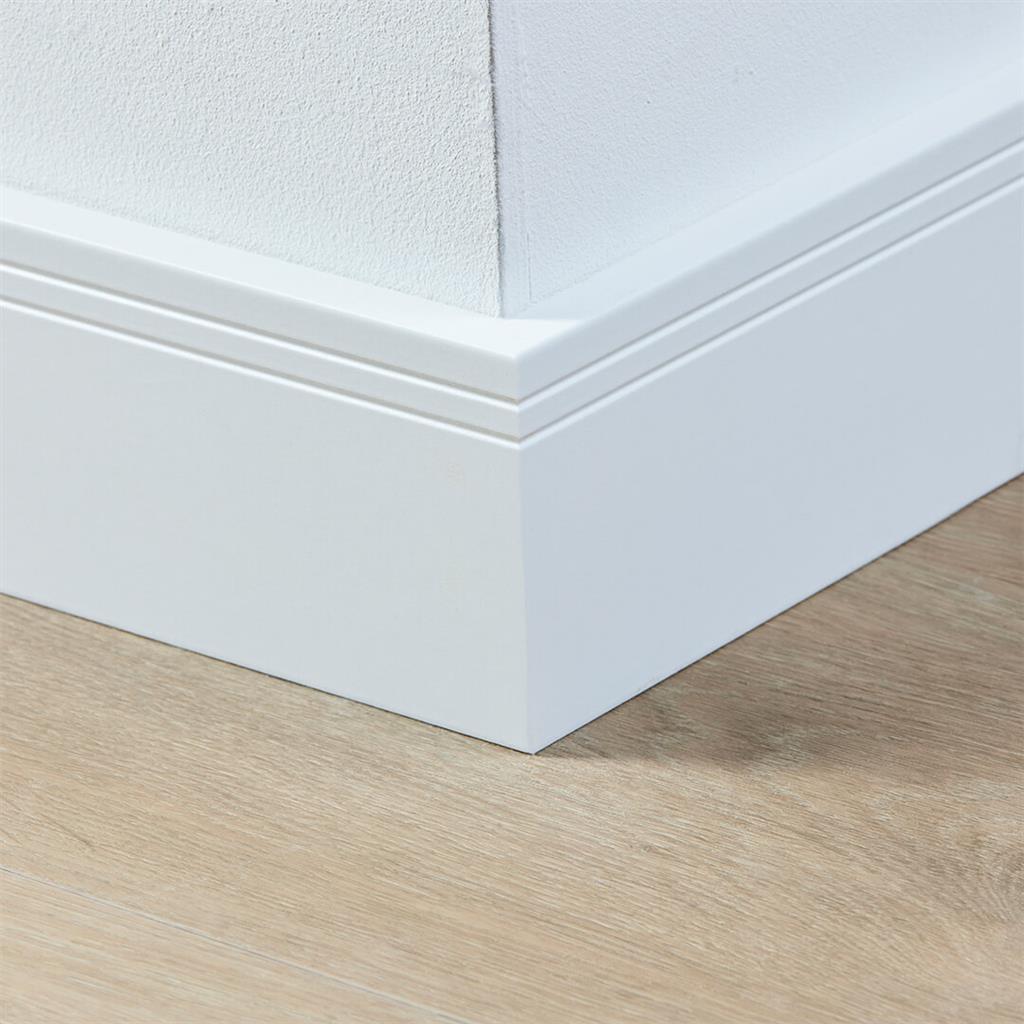 Co-pro Gelakte Plint - Milaan Wit - 90x15x2400mm