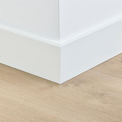 Co-pro Gelakte Plint - Praag Wit - 120x15x2400mm