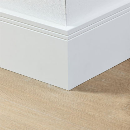 Co-pro Gelakte Plint - Milaan Wit - 120x15x2400mm