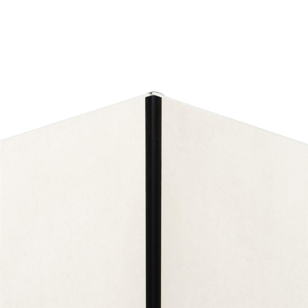 Binnen- en buitenhoekprofiel Zwart pvc wand