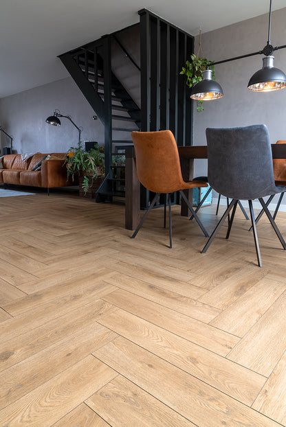 Bruin Eiken - Laminaat Visgraat