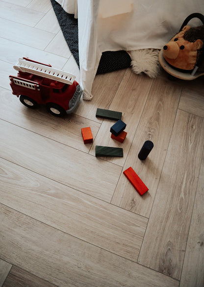 Mat Wit Eiken - Laminaat Visgraat