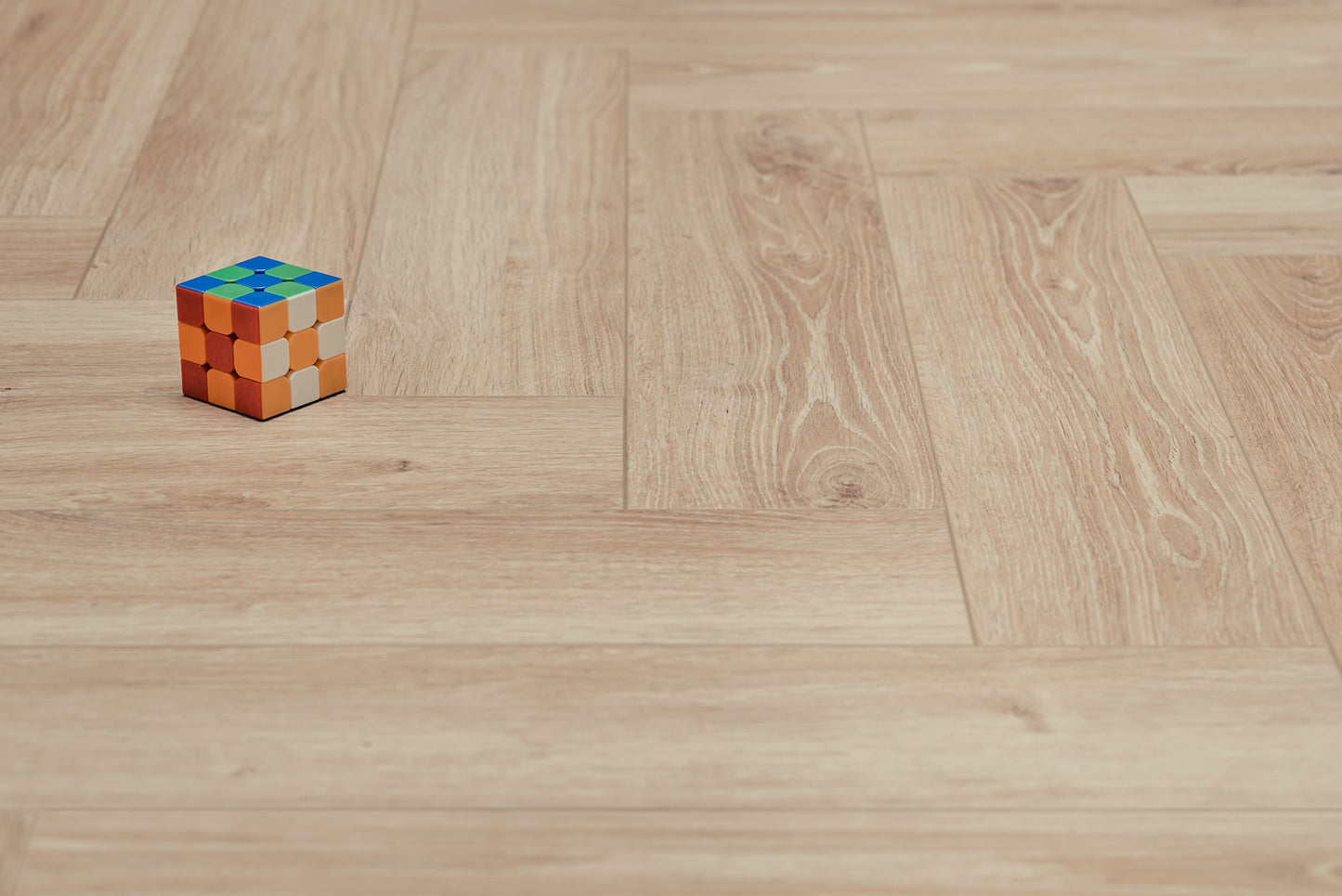 Mat Wit Eiken - Laminaat Visgraat