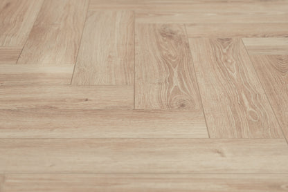 Mat Wit Eiken - Laminaat Visgraat