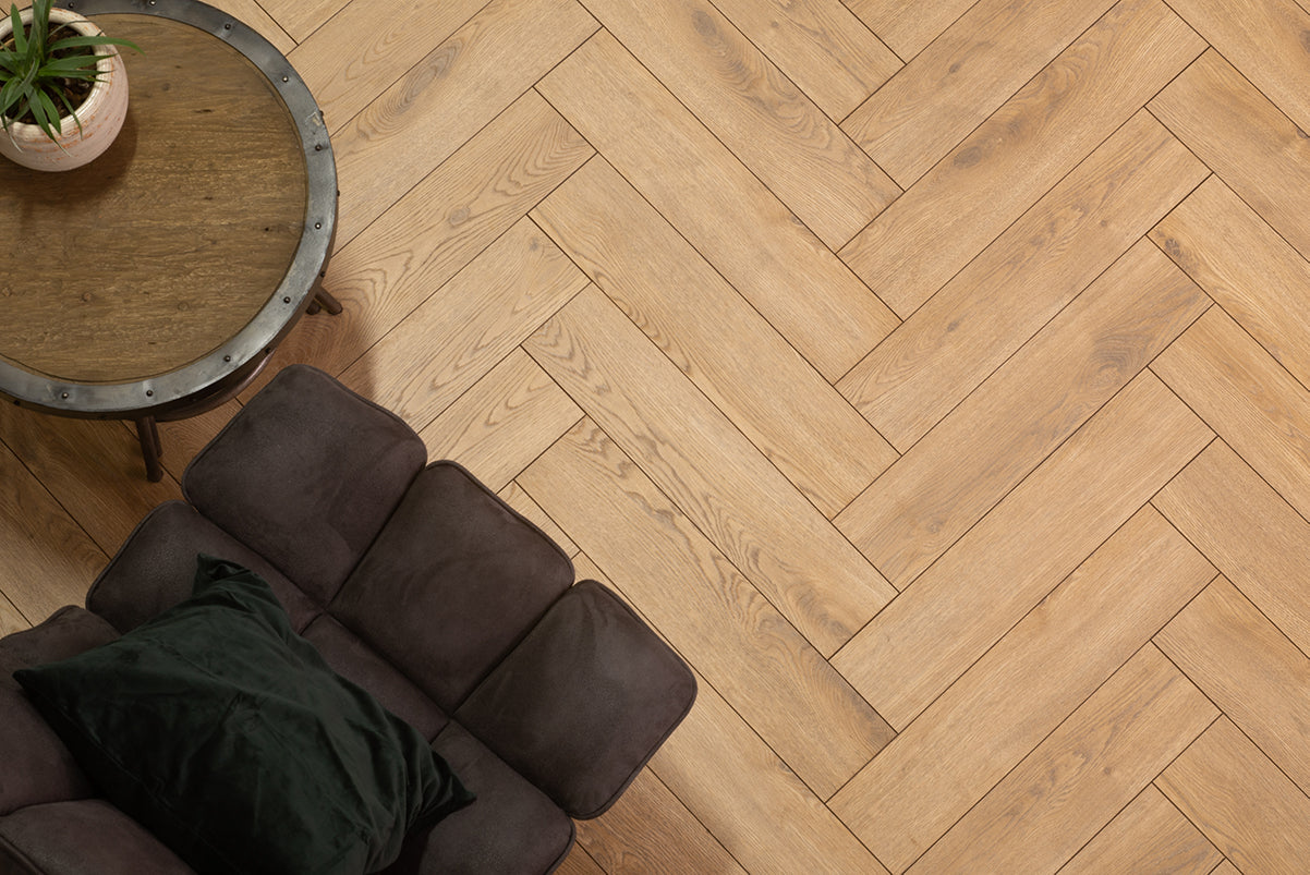 Bruin Eiken - Laminaat Visgraat