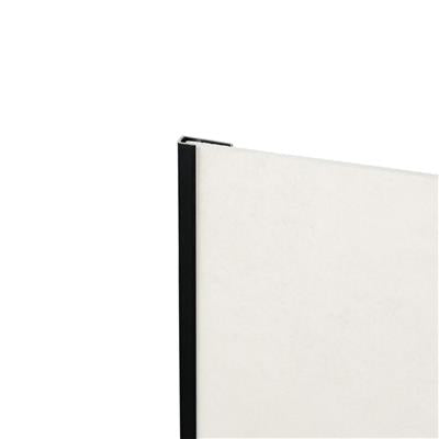 Start- en eindprofiel Zwart pvc wand